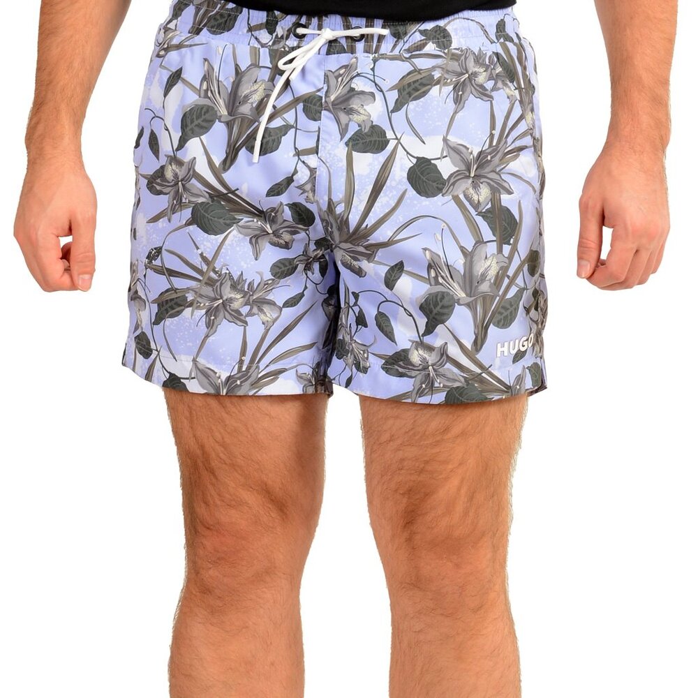 Hugo Boss Men's "GALALA" Floral Print Swim Board Shorts US M IT 50